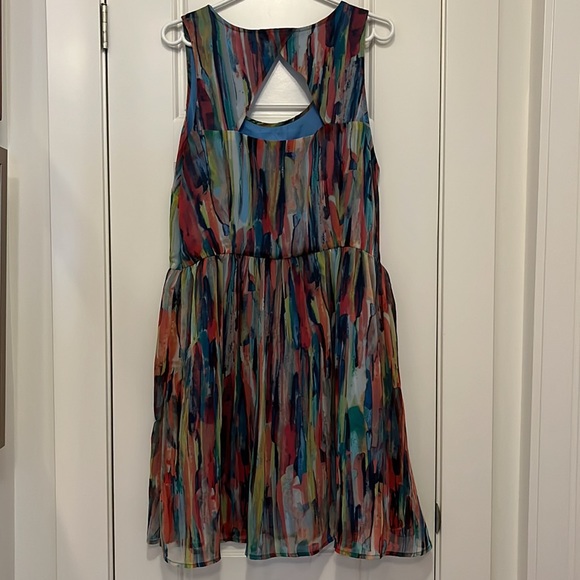 Beautiful airy colourful dress perfect for a summer wedding or party! - Picture 3 of 4